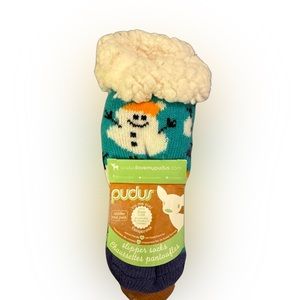 NWT Pudus snowman slipper socks